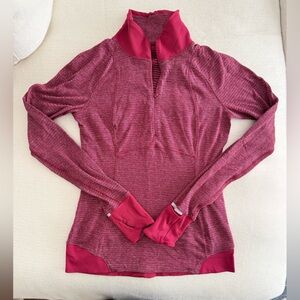 Lululemon Red Running Half Zip